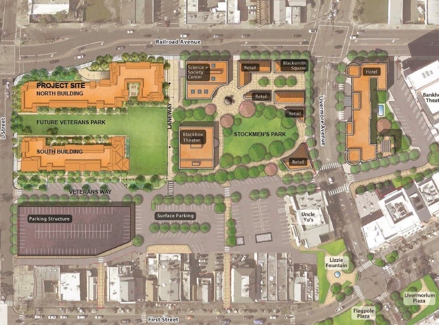 Livermore Downtown Center site plan